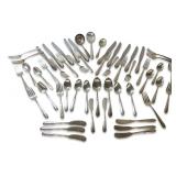 54 pc. Heirloom Sterling Silver Flatware Set - Knives, Forks, Spoons, and Butter Knives
