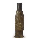 MCM Textured Ceramic Vase with Handwritten Analysis of the Vase