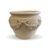 Rookwood Pottery Planter with Floral and Ribbon Design