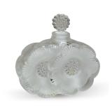 Lalique Cristal Floral Motif Perfume Bottle