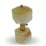 Art Deco Style Akro Agate Table Lamp