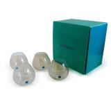 Set of Tiffany & Co. Crystal Stemless Wine Glasses