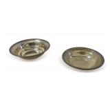 Two Vintage Small Sterling Silver Bowls - 4.6 Troy Ounces Total