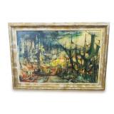 Lucile Leighton Framed Oil Painting