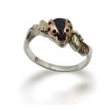 Sterling Silver and 12K Gold Ladybug Ring