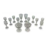 Set of 14 Waterford Crystal Stemware Wine Glasses