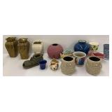 Variety of Ceramic Vases & Planters including Lefton, Haeger and More