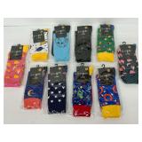 Ten New Pairs of Heel N Toe Sox - Assorted Designs