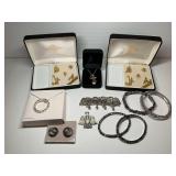 Jewelry Lot: Necklaces, Bracelets, Pins, and Earrings