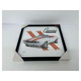 Framed Print of 1969 Chevy Camaro Convertible, Signed by Shannon Watts