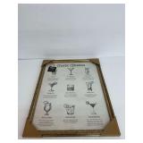 Framed Classic Cocktails Bar Necessities Wall Art