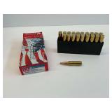 Hornady American Whitetail 300 WSM 165 gr InterLock 20 Cartridge Box & Storage Block