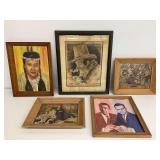 Group of Framed Prints and Drawings