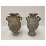 Pair of Decorative Elephant Head Vases