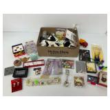 Large Assortment of Costume Jewelry, Embellishments, Charms, and Other Items