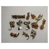 Various Cat Themed Jewelry