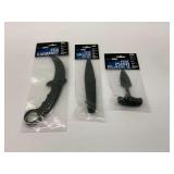 Cold Steel FGX Karambit, Skean Dhu, and Push Blade II