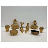 Group of Gold Tone Decoratives