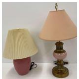 Two Table Lamps with Shades... both work