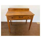 Small Wooden Desk with Single Drawer
