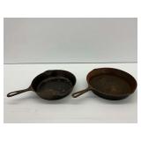 Two Cast Iron Skillets Including Griswold Erie