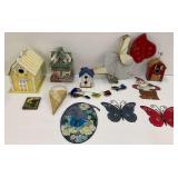 Home and Garden Decorations: Birdhouses, Butterflies, and More