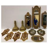 Ornate Gold-Tone Wall Decor