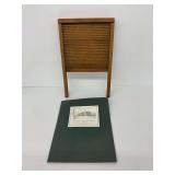 Wooden Washboard with Colonial Williamsburg Sketch Collection