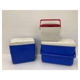 Three Coleman Coolers