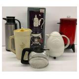 Various Coffee Pots and Carafe, Including Wm. Rogers & Son