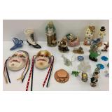 Assorted Decorative Figurines and Masks