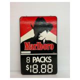 Marlboro Cigarettes 8 Packs Double Sided Sign - 1992