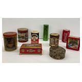 Group of Tins - Quaker Oats, Crayola, Coca-Cola, and More