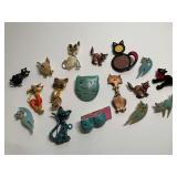 Vintage Cat Themed Jewelry