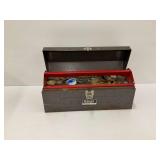 Homak Steel Tool Box with Insert Tray and Tools