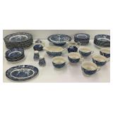 Liberty Blue Historic Colonial Scenes Dinnerware Set