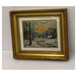 Framed Winter Landscape Print