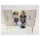 Danbury Mint Linda Steele Aladdin and Little Princess Dolls with COA