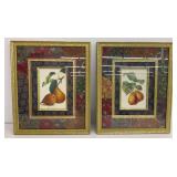Pair of Vanguard Studios Framed Pear Prints
