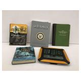 Several Books and a Digital Clock