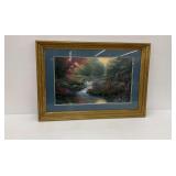 Framed Print of a Landscape Scene by Derik