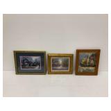 Three Framed Cottage & Landscape Prints