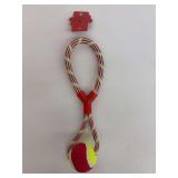 Southern Pet Brand Rope Toy with Tennis Ball