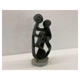 Hand Carved Stone Family Sculpture Signed Prujuwa 2015