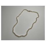 Elegant Pearl Necklace with 14K Gold Clasp