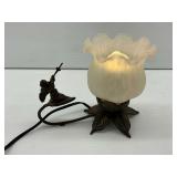 Floral Design Desk Lamp with Angel Accent... works
