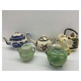 Five Ceramic Teapots - Buffalo Pottery, Lustreware and Others