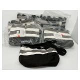 Seven New d.o.t. Striped Diaper Tote Bags with Shoulder Straps