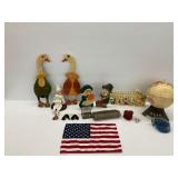 Various Holliday Decor, Jewelry, and Collectibles