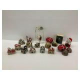 Assorted Holiday Ornaments and Decorative Items